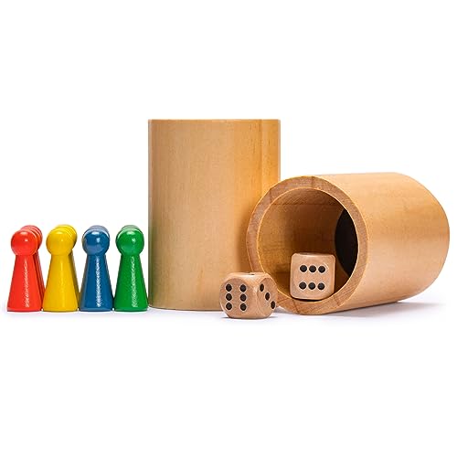 Yellow Mountain Imports PW-SL001-A 2-In-1 Reversible Wooden Snakes And Ladders, Ludo Game Set thumb #8