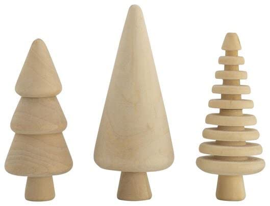 HemaWooden Christmas Tree 3-Piece Set