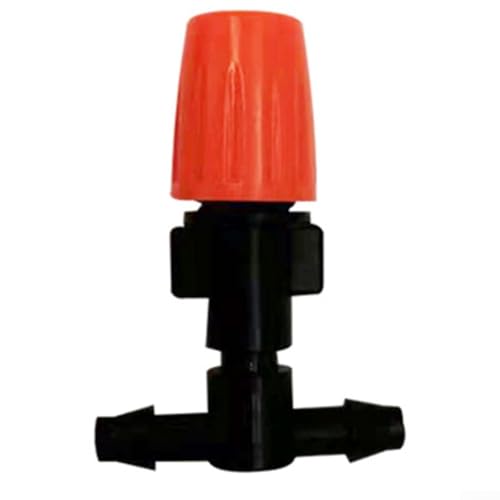 Bulevisiter Paquete de 50 emisores de goteo ajustables para sistema de riego de jardín, riego de invernadero, plantas suculentas, goteros de control de flujo para tubos (50 unidades)