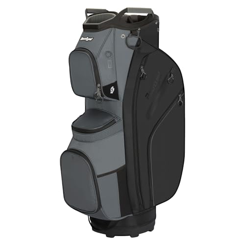 Beutyal Bolsa para carrinho de golfe com divisórias superiores de 14 vias, 9 bolsos, capa de chuva, bolsa térmica, alças de transporte e alça de ombro para mulheres e homens