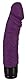 Vibra Lotus Penis - softer Vibrator mit Äderung und Eichel für sie, 7 unterschiedliche Vibrationsstufen, Stimulator aus Silikon, lila