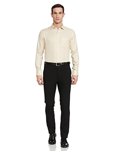 Image of Park Avenue Men's Pure Cotton Checks Pattern Regular Fit Semi Cutaway Collar Half Sleeve Formal Shirt