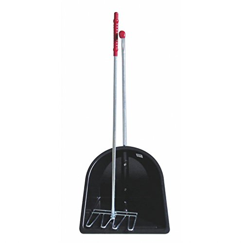 Kerbl Kratzer für Mistboy 75 cm, Metall, Multi-Purpose Shovel/Spade Hybrid, Schwarz