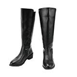 Women's Knee-High Boots Low Chunky Heel Classic Riding...