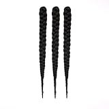 Dosso Beauty 3 Pack Hypoallergenic Pre-Stretched Braiding Hair, 28 Inches, Itch-Free, Fast Drying, Hot Water Set, Light-weight-85g, Synthetic, Natural Looking color- (#2)
