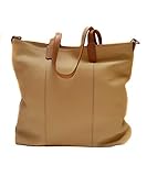 MG Lavorazione artigianale pelle e cuoio Bolsa de la compra polivalente de piel para trabajo, ocio, artesanía 2, Foderato In Tessuto Talla única