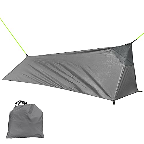 Backpacking Tent Outdoor Camping Single Person Lightweight with Net Breathable Anti- Water- Easy to Up Ultralight Storage Sack for Hiking
