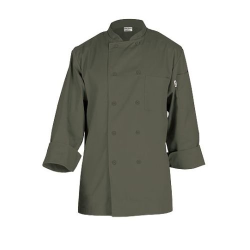 Chef Works Unisex Torino Chef Coat, Olive S