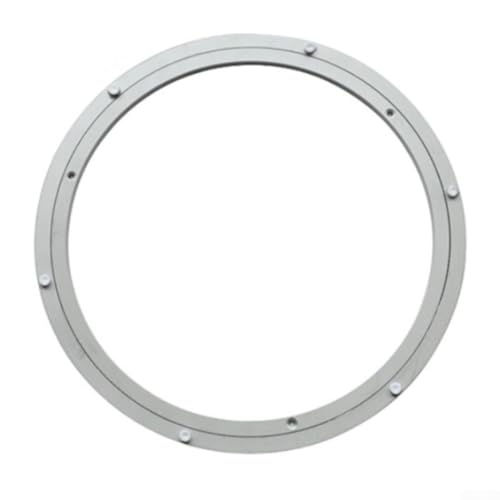 1Pc Aluminium Alloy Turntable Bearing, Lazy Susan Base, Aluminum Alloy Turntable For Cake Decorating, Silver(16in)