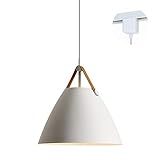 ANYE White Color Lampshade H-Type Track Light Pendants Nordic Chandelier Modern Minimalist Pendant L