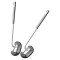 HOOWIFFY 2pcs Wall-Mount Toilet Bowl Scrub Brush Set with Long Curved Handle and Soft Bristles for Bathroom Deep Cleaning and Hygienic Toilet Maintenance, Grey