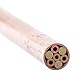 EZSMITH Mosaic Pin - (0.218 (7/32) Inch Diameter) - (712CCBC) - (Copper Outer Material)(Brass & Copper Inner Material) - Decorative Knife Handle Pins and Rods for Fixed Blade Knives