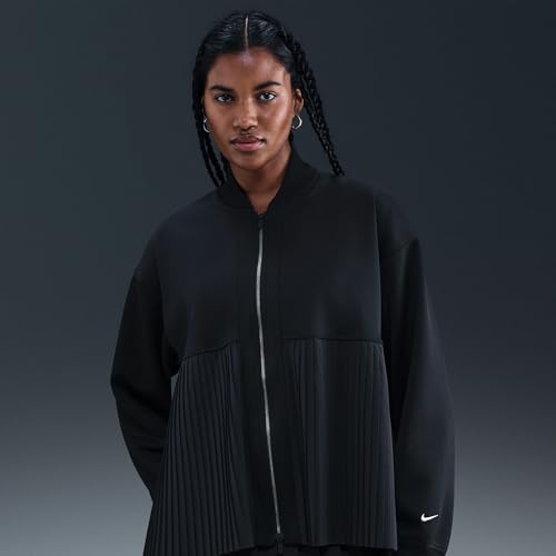 Image of Nike Sportswear Women's Pleated Jacket (Black /Sail)