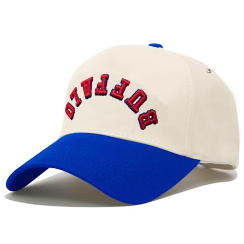 3D Embroidered Upside Down City Baseball Hat Adjustable Football Hat for Men Women Game Day Apparel Gifts