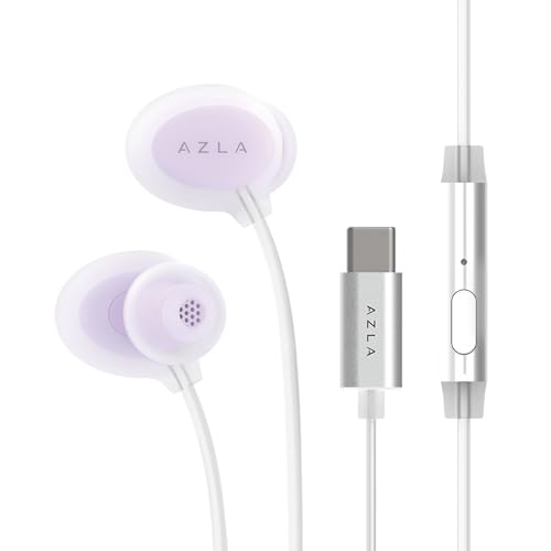 AZLA ASE-600 ASMR Wired Earbuds with Microphone – Soft...