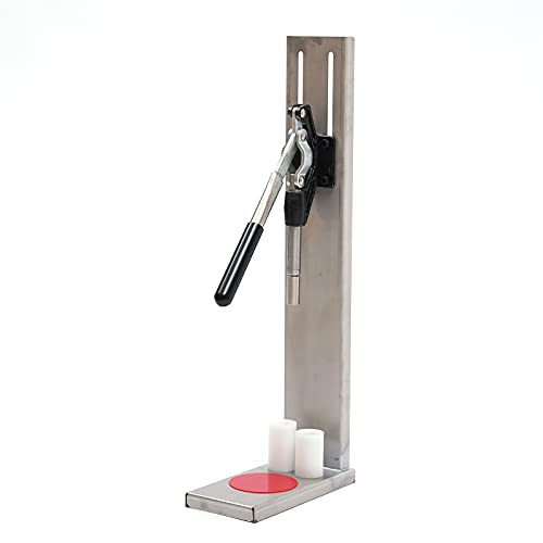 Stainless Steel Hand Corker, Manual Wine bottle Capper Bottle Corking Machine, 2 POM Inserting Stopper Corking Tool for Home Brewing Hotels Party