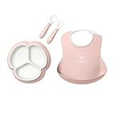 BabyBjörn Mealtime Set, 4 pc, Powder Pink