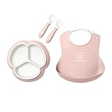 BabyBjörn Mealtime Set, 4 pcs, Powder Pink