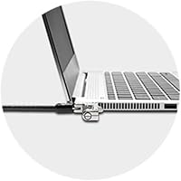 Vista 5 de Kensington NanoSaver Candado combinado para laptop, cable de bloqueo de seguridad de computadora reiniciable para portátiles ultrafinos para HP