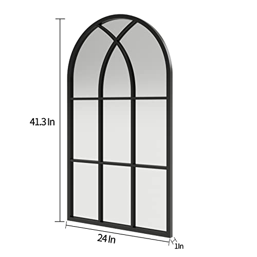 Ironsmithn Wall Mirror Mounted Decorative Long Hanging Arched Window Frame Decor Wall-Mounted For Bathroom Vanity thumb #1