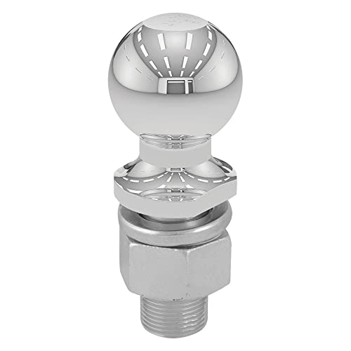 CURT 40178 2-5/16-Inch Chrome Trailer Hitch Ball, 15,000 lbs, 1-1/4 x 2-5/8-Inch Shank, Packaged