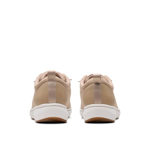 Clarks Clarks CloudSteppers Women's BreezeSky Lace Sneaker, Sand Textile, 7.5 Medium US