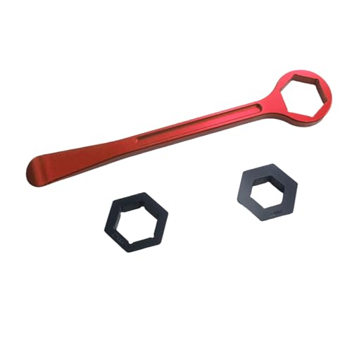 Image of Motorcycle Tyre Iron Tool Kit Raceline Levers Hex Wrench Spanner Head Tire Change 10mm 13mm 32mm 27mm 22mm 0.87'' 1.06''0.51''0.39'' 1.26'' For EXC SX XC EXCF Dirt Pit Bike (Red)