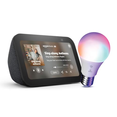 Echo Show 5 with Globe Electric Smart Bulb