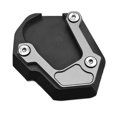 Support de béquille latérale moto DS525X gris avec plaque agrandie
