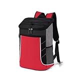 Mochila Térmica de Grande Capacidade com Isolamento Térmico para Viagens, Trabalho, Marmitas e Bebidas (Vermelha)