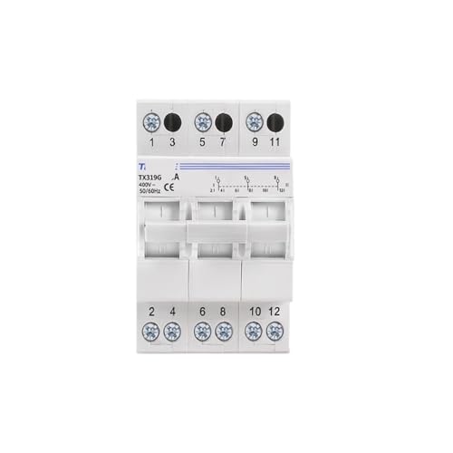 Commutateur de transfert manuel 3P 60A disjoncteur inverseur de source 230V 400V de verrouillage