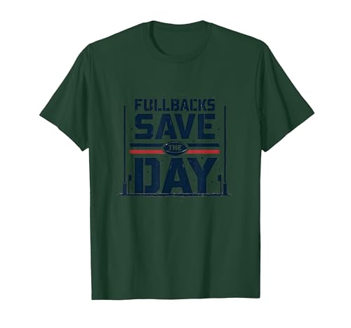 Fullbacks Save The Day Rugby T-Shirt Men 3X Dark Green