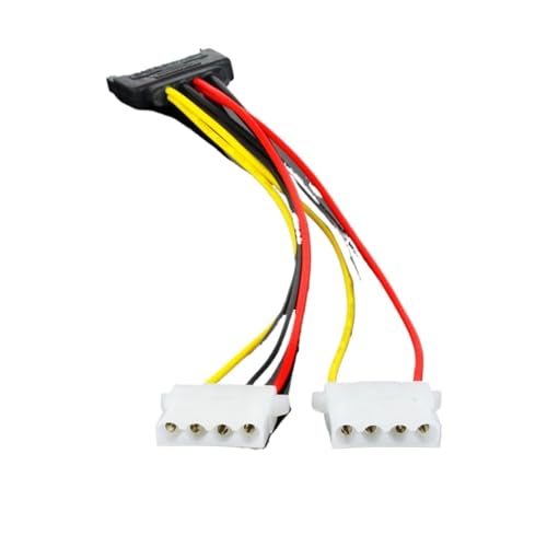 Cable extensor de alimentación SATA macho a IDE 4Pin hembra miniatura 2