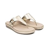 Sandalias Flexi para Mujer Estilo 100231 Oro (25.0 cm)