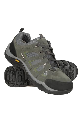 Mountain Warehouse Field Mens Waterproof Wide Fit Shoes - Lightweight, Quick-Dry Sneakers with Suede...