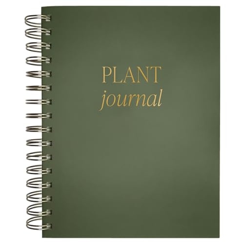 Sweet Water Decor Plant Journal, Cute Lined Spiral Notebook for