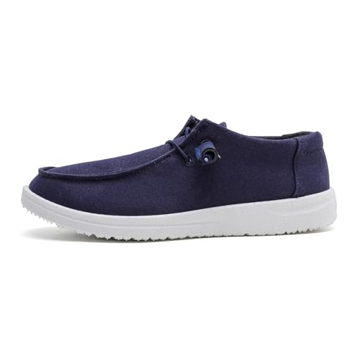 Image of betyswear Womens Loafers Women Shoes Casual Slip-On Canvas Shoes Breathable Lightweight Boat Shoes for Women