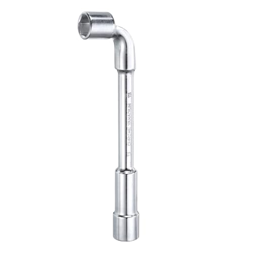 sourcing map Llave hexagonal en forma de L, 13 mm, acero de alto carbono, doble extremo, métrica, 6 puntos, tubular, para reparación general, tuberías, mantenimiento de automóviles de bicicleta