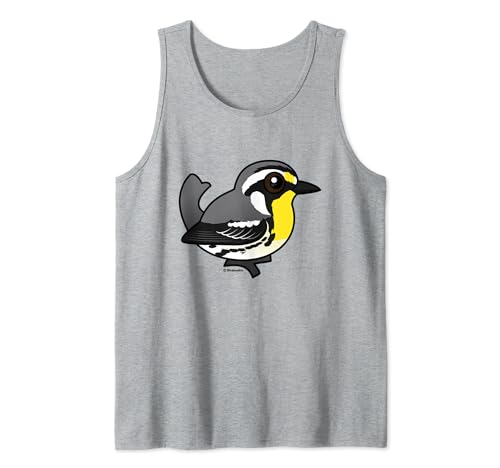 Yellow-throated Warbler Cartoon Bird Birdorable Illustration Tank Top