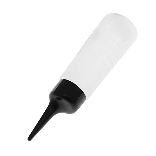 Heallily Empty Applicator Bottle Hair Dye Bottle With Black Slant Tip For Applying Hair Color #TOP1