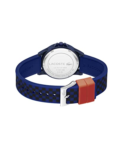 Image of Lacoste Rider Unisex Quartz Plastic and Silicone Strap Watch, Color: Red (Model: 2030047)
