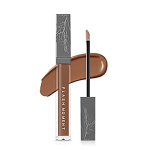 Flash Moment Silkly Liquid Concealer Makeup, Under Eye creamy concealer, Full Coverage, High Block Deffect Force, Hydrating, Highlighters, for Dark Circles, Acnes, 408#, 0.2 Fl Oz(Pack of 1)