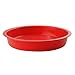AYAMAYA 7 inch Food-Grade Silicone Round Cake Pan Fondant Cake Mold Baking Pan 7.3''1'' Red