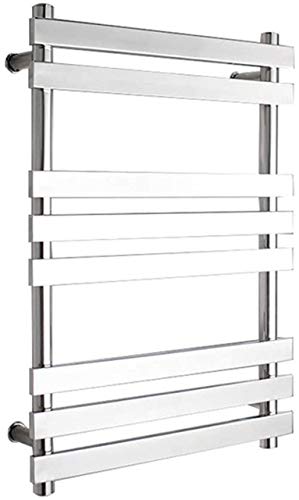 ZQFIDFYR Heated Towel s Stainless Steel Towel Warmer, Wall Mounted Towel Warmer Airer Electric Heated Towel Rack Hot Towel with 8 Square Bars for Bathroom (HardWire)
