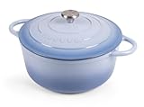 LOW MAINTENANCE: a great alternative to the traditional bare cast iron pot for busy working individuals, our ovenproof casserole dish is coated with enamel for a sleek smooth finish, enjoy quick and easy cleaning with no need of seasoning! PERSONALIS...