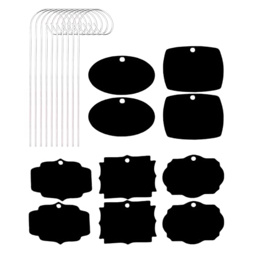 Duroecsain Etiquetas de jardín, 10 unidades, marcadores para plantas, impermeables para plántulas, para jardín exterior, granja, invernadero, plántulas de verduras, plantas de interior