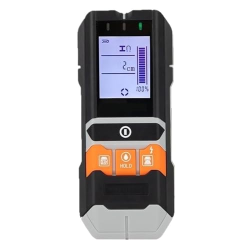 Detector de metales, escáner de pared 4 en 1 con sonda sensible, profundidad máxima de detección de 120 mm, precisión ± 2%, para metal, madera, alambre, detección de humedad