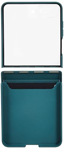 Image of Kapa Ultra Thin Back Cover for Galaxy Z Flip7 / Z Flip 7 | with [Magnetic Hinge Protection] and Inbuilt Glass Window Protection (Green)