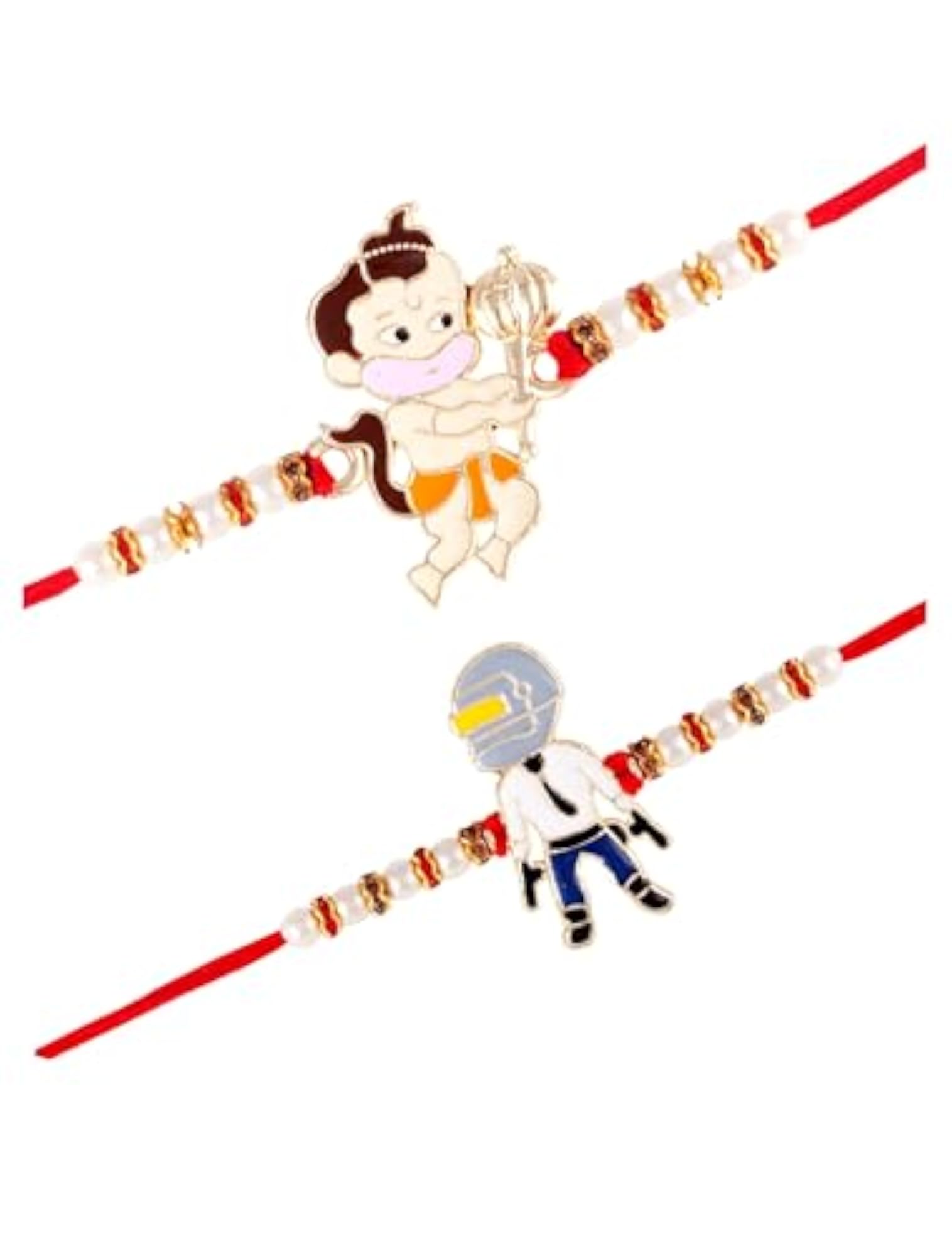 2pc Multicoloured Cartoon Mix Animated Rakhi Combo for Brothers
