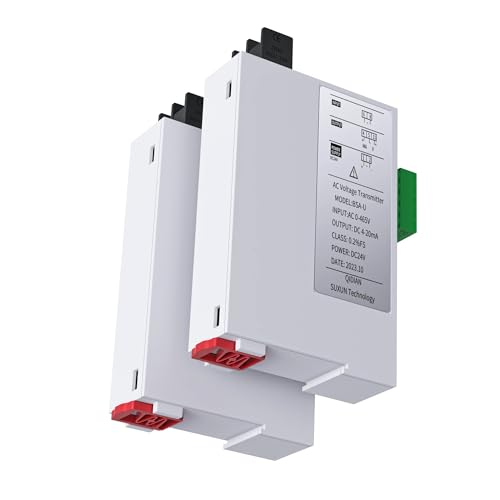 Capteur de tension AC 200V haute précision rail DIN avec alimentation stable DC24V